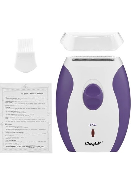 220V Mor Au Tak Ckeyin 220V Saç Çıkarıcı Bayanlar Için Profesyonel Elektrikli 3-Blade Epilatör Kadınlar Için Yüz Kol Bacak Bikini Saç Düzeltici (Yurt Dışından)