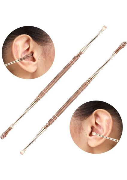 Gold2 1 Adet Gül Altın Paslanmaz Çelik Spiral Earpick Kulak Kepçe Kulak Kiri Kazma Araçları Kulak Kiri Küret Kaşık Bakımı Kulak Temizleme Aracıkulak Temizleyici (Yurt Dışından) fiyatları