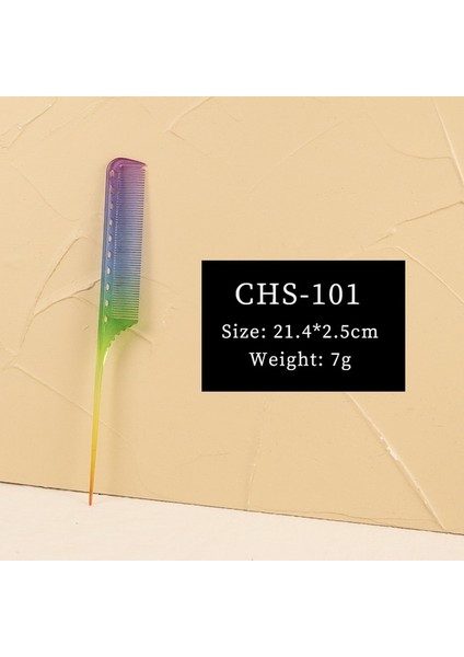 CHS101 Tam Profesyonel Metal Pin Anti-Statik Ince Diş Sıçan Kuyruğu Saç Tarağı Saç Ayrılık Tarak (Yurt Dışından)