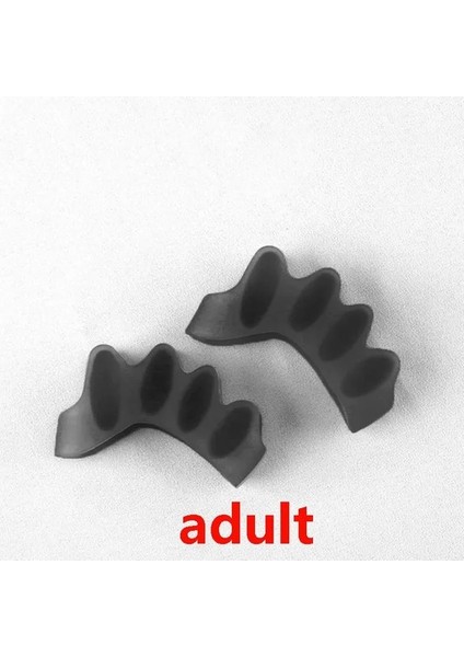 Sıyah-Yetişkin 1 Çift Yeni Koruyucu Ayak Parmakları Ayırıcı Uygun Bunyon Düzeltici Malzeme Yumuşak Jel Düzleştirici Paspayı Sedyeler Bakım Aracı (Yurt Dışından)