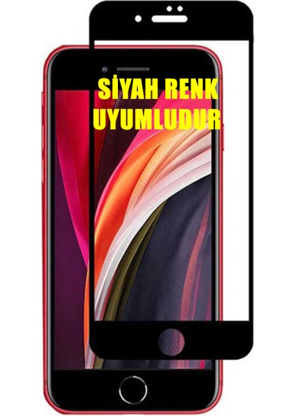 Apple iPhone Se 2020 Ekran Koruyucu 9d Tam Kaplayan Kavisli Iphone Se 2020-SIYAH