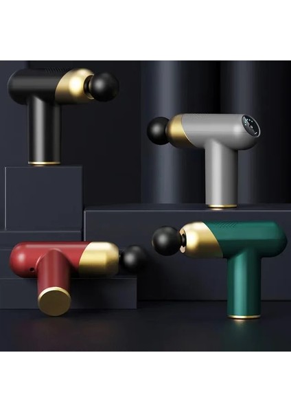 Z01 Siyah Fasya Tabancası Mini Taşınabilir Fitness Kas Gevşeme Servikal Masaj Fasya Tabancası (Yurt Dışından)