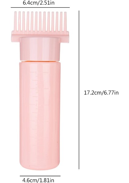 Pembe 180 ml Çok Renkli Kök Tarak Aplikatör Şişesi Doldurulabilir Sıkılabilir Şişe Aplikatör Saç Boyama Kuaförlük Şekillendirici Araçları (Yurt Dışından) fiyatları