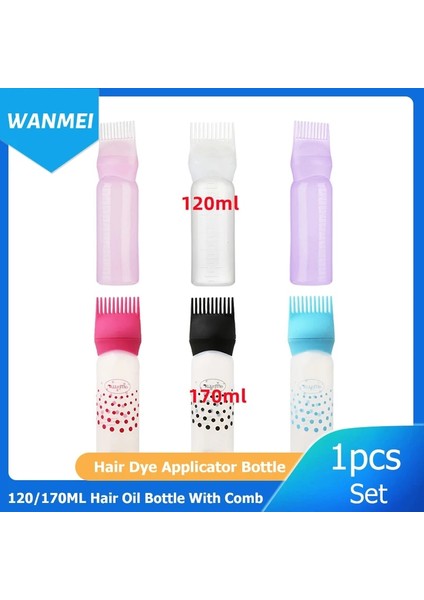 Kırmızı 120/170 ml Saç Boyama Araçları Saç Boyası Aplikatör Şişeleri Plastik Doldurulabilir Boyama Şampuan Şişesi Yağ Tarak Fırça Şekillendirici Aracı (Yurt Dışından) indirimleri