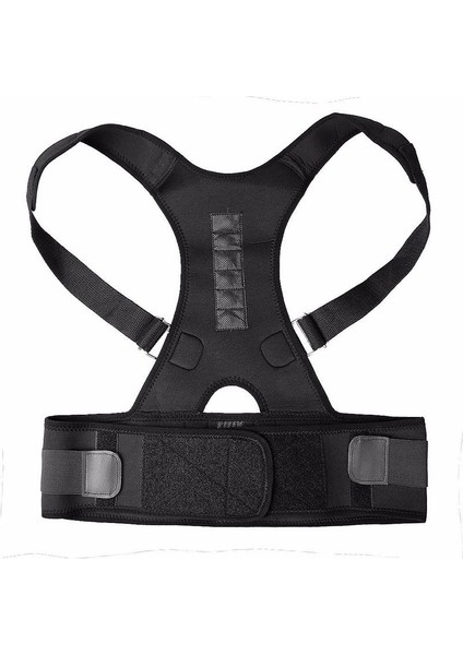 Siyah Xl 75-85 cm Duruş Düzeltici Manyetik Terapi Klavikula Geri Düzleştirici Omuz Desteği Ayraç Bel Kemeri Düzeltme Ayarlanabilir Erkek Kadın (Yurt Dışından) indirimleri