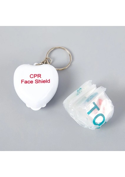 VN-XJJ702RD 1 Pc Cpr Maskesi Cpr Yüz Kalkanı Cpr Resüsitatör Tek Yönlü Anahtarlık Anahtarlık Kalp Şekli Ilk Yardım Kurtarma Kiti (Yurt Dışından) indirimleri