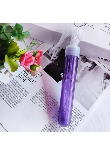 Mor 2 Mini Saç Spreyi Şişesi Taşınabilir Sulama Kovası Güzellik Salonu Araçları Yüksek Basınçlı Şişe 40 ml Kuaförlük Başparmak Yüksek Basınçlı Sprey (Yurt Dışından)