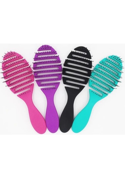 No.7 Kadın Saç Fırçaları Saç Tarak Dolaşık Açıcı Saç Fırçası Islak Masaj Tarak Kıvırcık Kuaförlük Salon Kuaförlük Aksesuarları 4 Renk (Yurt Dışından) fırsatları