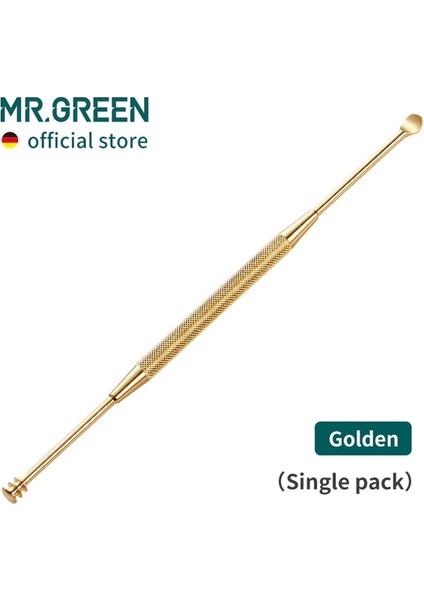 Altın Mr.green Çift Uçlu Kulak Temizleme Çubuğu 360° Temizleme Üç Halkalı Kulak Kiri Temizleme Kulak Sökücü Temizleyici Paslanmaz Çelik Kaşık Kulak Bakım Araçları (Yurt Dışından) fiyatları