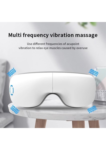 Şerit 6d Akıllı Hava Yastığı Isıtma Bluetooth Müzik Titreşim Göz Masaj Cihazı (Yurt Dışından) fırsatları
