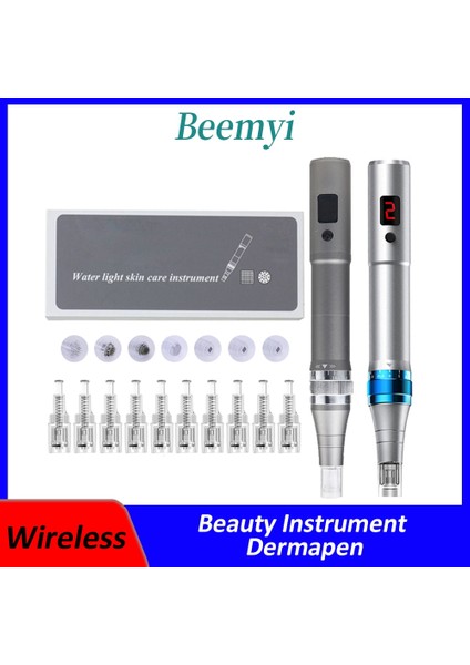 B-Nano 120 Mikron Bmy Dermapen Elektrikli Kablosuz Mikro Haddeleme Damga Derma Kalem Makinesi Peeling Gözenekleri Küçültmek Için Mikroiğne Kalem Süngü Iğne (Yurt Dışından)