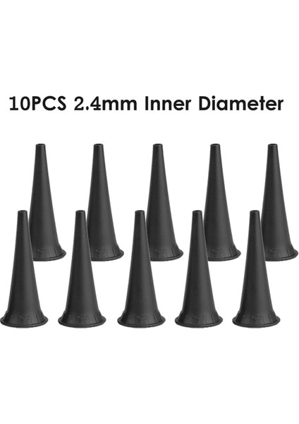 10 Adet 2.4mm Boyutu 2.4/3/4/5mm Tıbbi Yeniden Kullanılabilir Otoscopio Tek Kullanımlık Spekulum Otoskop Ucu Aksesuar Parçaları Kulak Memesi Spekulum Koni Otoskop Için (Yurt Dışından)