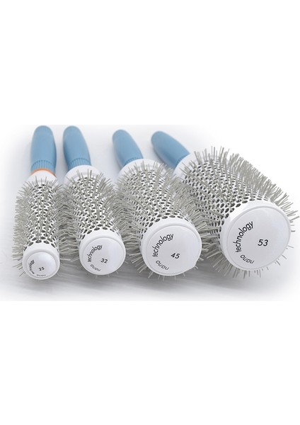53 Saç Tarak Profesyonel Salon Saç Fırçası Saç Şekillendirici Saç Fırçası Kuaförlük Tarak Yuvarlak Kıvırcık Bigudiler Araçları Mavi (Yurt Dışından) modelleri