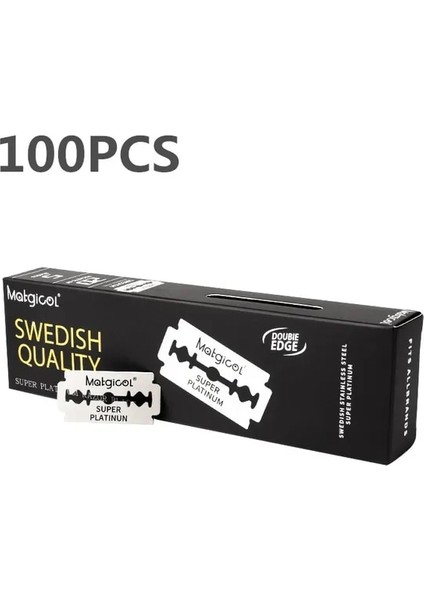 100 Adet 100 Adet Çift Kenarlı Tıraş Bıçağı Erkek Tıraş Bıçağı Tıraş Paslanmaz Çelik Tıraş Bıçakları Manuel Tıraş Bıçağı Tıraş Aracı (Yurt Dışından)