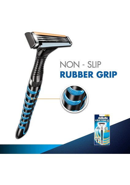 1 Tıraş Makinesi 5 Bıçak Gillette Vector 3 Güvenlik Kılavuzu Erkekler Için Tıraş Makinesi Yüz Sakal Tıraş Epilasyon 3 Sensör 1keskin Bıçaklı Sap (Yurt Dışından) fırsatları