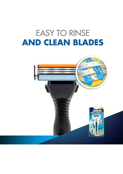 1 Tıraş Makinesi 5 Bıçak Gillette Vector 3 Güvenlik Kılavuzu Erkekler Için Tıraş Makinesi Yüz Sakal Tıraş Epilasyon 3 Sensör 1keskin Bıçaklı Sap (Yurt Dışından) indirimleri
