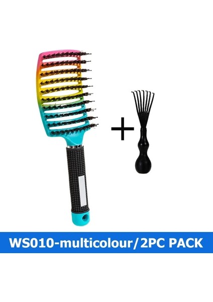 Karpuz Kırmızı Sihirli Demelant Fırça Kıl Naylon Saç Popbrush Çözücü Fırça Saç Derisi Masaj Tarak Saç Fırçası Pop Fırça Kuaförlük Şekillendirici Aracı (Yurt Dışından)