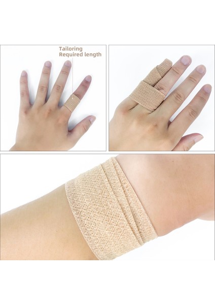 Turuncu 7.5 cm x 4.8 M 1 Rulo 2.5/5/7.5/10 cm * 4.8 M Dokunmamış Elastik Kendinden Yapışkanlı Bandaj Yapışkanlı Bandaj Spor Sabitleme Parmak Bilek Bacak (Yurt Dışından) modelleri