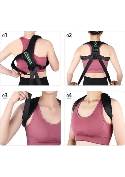 B-Mor Ok L-Ağırlık 70-100KG Tıbbi Ayarlanabilir Klavikula Duruş Düzeltici Erkekler Woemen Üst Sırt Brace Omuz Bel Desteği Kemer Korse Duruş Düzeltme (Yurt Dışından) fırsatları