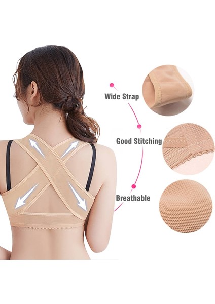 Bej Xxl Görünmez Vücut Şekillendirici Korse Kadın Göğüs Duruş Düzeltici Kemer Geri Omuz Desteği Brace Sağlık Için Duruş Düzeltme (Yurt Dışından) fırsatları