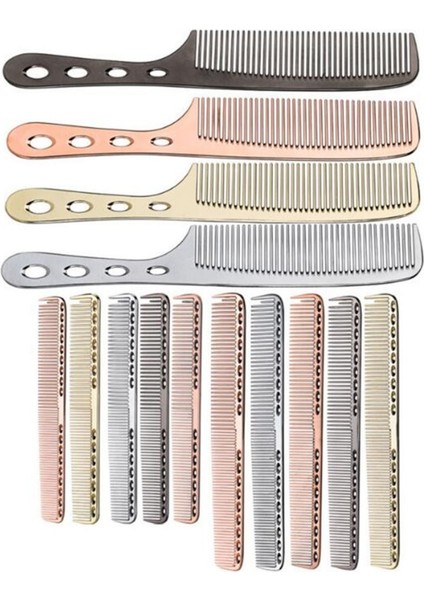 Küçük Bronz 1 Adet Uzay Alüminyum Saç Tarak Profesyonel Kuaförlük Taraklar Saç Kesme Ölen Saç Fırçası Berber Taraklar Araçları Salon Aksesuarları (Yurt Dışından)