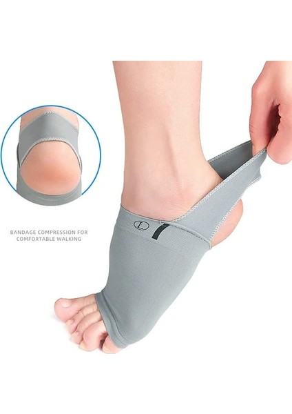 1 Çift 1 Çift/1 Adet Arch Destek Kollu Plantar Fasiit Topuk Dikeni Ayak Bakımı Düz Ayak Ağrıyı Hafifletmek Kol Çorap Ortez Tabanlık Pedleri (Yurt Dışından)