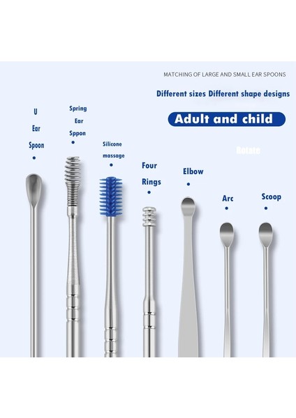 Siyah Itme Tüpü Kulak Temizleyici Kulak Kiri Temizleme Aracı Kulak Temizleme Çubuğu Earpick Kulak Temizleyici Kaşık Bakımı Kulak Temizleme Aracı Bebek Yetişkinler Için Kulak Bakım Seti (Yurt Dışından)