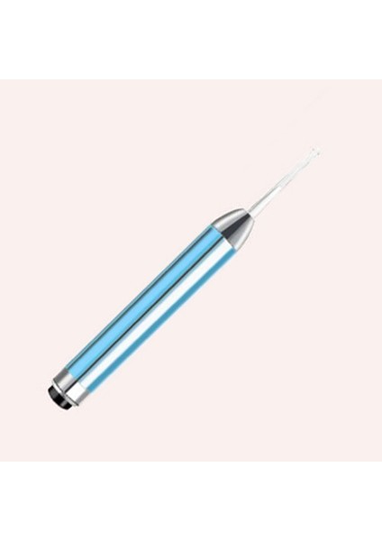 Mavi Kısa Tip Tıbbi Cep Ev Penlight Torch LED El Feneri Oftalmoskop Otoskop Aracı Görsel Kulak Kiri Kaşık Earpick Temizleme Endoskop (Yurt Dışından)