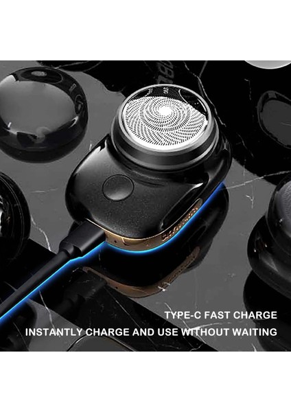 Stil 3 B Mini Taşınabilir Elektrikli Tıraş Makinesi Ipx7 Su Geçirmez Islak ve Kuru Çift Kullanımlı Cep Jilet Erkekler Için USB Şarj Edilebilir Tıraş Makineleri (Yurt Dışından)