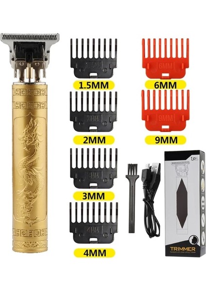 Stil 1 2022 Profesyonel Berber Saç Düzeltici Erkekler Için Vintage T9 0 mm Elektrikli Akülü Kesme Makinesi Saç Kesme Makinesi Tıraş Makinesi Sakal Çakmak (Yurt Dışından)