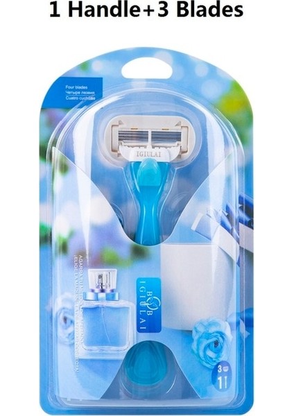 1 Kolu 3 Bıçak Kadın Güvenlik Jilet Yüz/bacak/koltukaltı/bikini Güzellik Saç Çıkarıcı Tıraş Bıçakları Uyumlu Venüs Tıraş Makinesi Kafayı Değiştirin (Yurt Dışından)