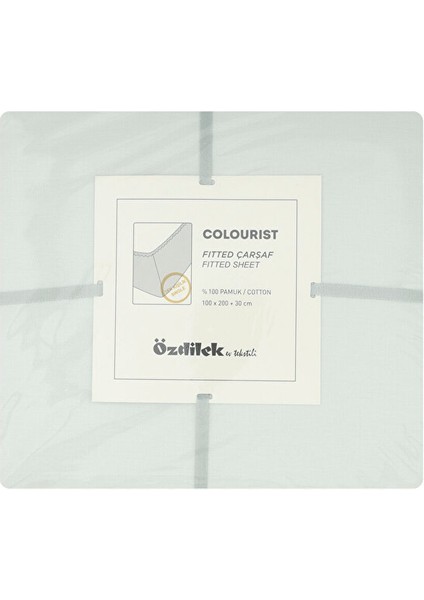 Colourist Tek Kişilik Lastikli Fitted Çarşaf 100X200+30