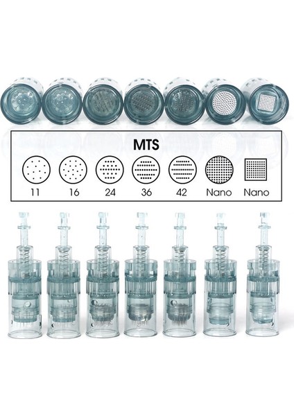 Nano R (10'lu) Orijinal Üretici Dr. Pen M8 Dermapen Yedek Bayonet Iğne Kartuşları - (10'lu Paket) - Mts Mikro Iğneli Cilt Bakımı (Yurt Dışından)