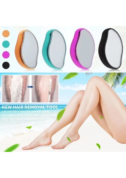 Parlak Siyah Kristal Saç Silgi Fiziksel Ağrısız Kolay Temizlenen Yeniden Kullanılabilir Saç Çıkarıcı Vücut Güzelliği Epilasyon Makyaj Fırçaları Epilatörler (Yurt Dışından) indirimleri