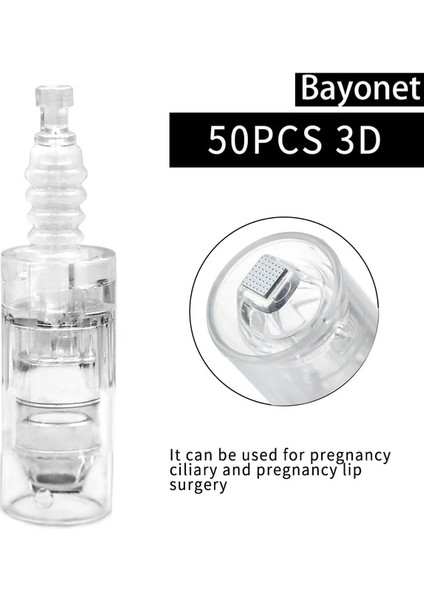 3D Süngü 50 P 10/50/100 Adet Süngü Vida Mikro Iğneleme Mikro Iğne 9/36/42PIN Nano Dr.imp Kalem Derma Araçları Beslenme Girişi Mikro Iğne Ucu (Yurt Dışından)