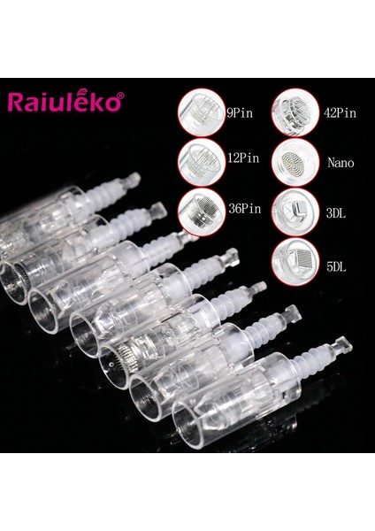3D Süngü 50 P 10/50/100 Adet Süngü Vida Mikro Iğneleme Mikro Iğne 9/36/42PIN Nano Dr.imp Kalem Derma Araçları Beslenme Girişi Mikro Iğne Ucu (Yurt Dışından)