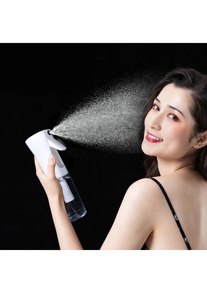 Beyaz 300ML 200 / 300ML Kuaförlük Sprey Şişesi Sürekli Basınçlı Sulama Kovası Güzellik Salonu Dolum Şişesi Sis Püskürtücü Berber Saç Araçları (Yurt Dışından)