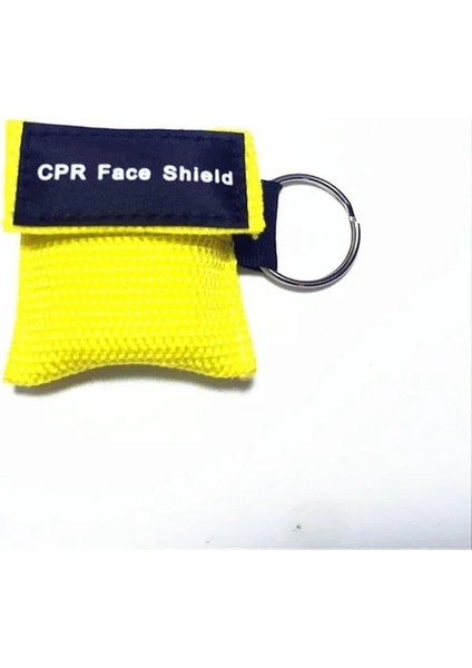 VN-XJJ702YL 1 Adet Cpr Maskesi Cpr Yüz Kalkanı Cpr Resüsitatör ile Tek Yönlü Anahtarlık Anahtarlık Kalp Şekli Ilk Yardım Kurtarma Kiti (Yurt Dışından)