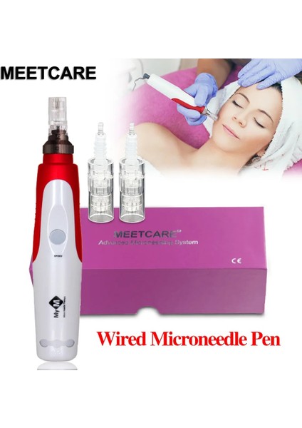 10 Adet Yuvarlak Nano Otomatik Mikro Iğne Kalemi Kablolu Mym Derma Mikro Iğne Kalemi Süngü Iğne Mikro Iğneli Terapi Nano Için Bb Krem Glow (Yurt Dışından)
