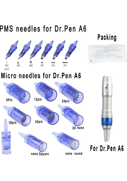 5d Dr Pen Ultima A6 Kartuşu 30 Adet Cilt Bakım Kalemi Dövme Iğnesi Otomatik Microneedle Süngü 9 12 24 36 Pin Nano Kartuş (Yurt Dışından) fiyatları