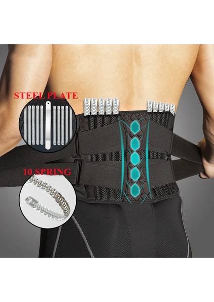 Siyah Xxl Tıbbi Geri Brace Bel Eğitmen Kemeri Omurga Desteği Erkekler Kadınlar Nefes Bel Korse Ortopedik Faja Bel Hombre Spor Kemerleri (Yurt Dışından) fiyatları
