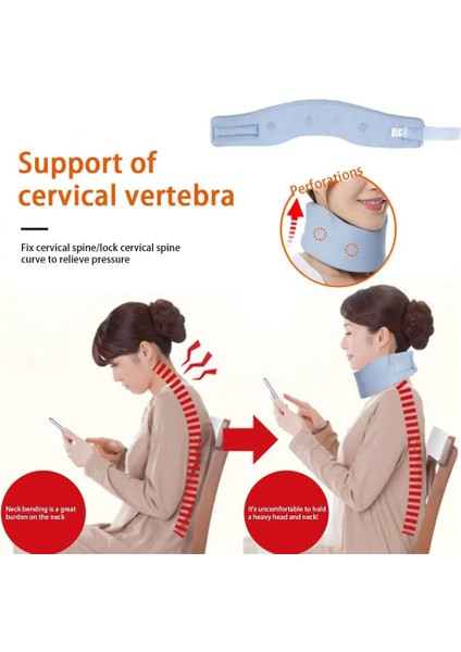 F 1pc Boyun Desteği Boyun Sedye Servikal Brace Çekiş Servikal Yaka Ofis Yumuşak Köpük Boyun Brace Uyku Boyun Desteği Brace (Yurt Dışından)