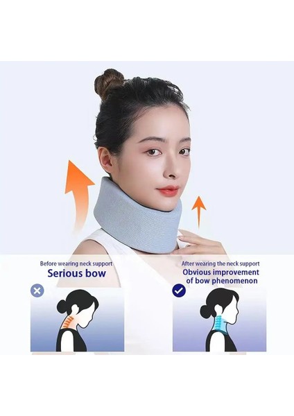 F 1pc Boyun Desteği Boyun Sedye Servikal Brace Çekiş Servikal Yaka Ofis Yumuşak Köpük Boyun Brace Uyku Boyun Desteği Brace (Yurt Dışından)