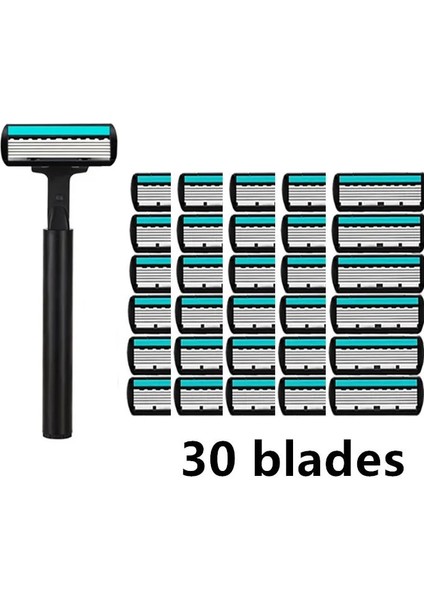 12 Bıçaklı Jilet Klasik 6 Kenar Emniyetli Jilet Erkek Tıraş ve Kadın Epilasyon Için 30 Tıraş Bıçakları Manuel Tıraş Makinesi (Yurt Dışından) fiyatları