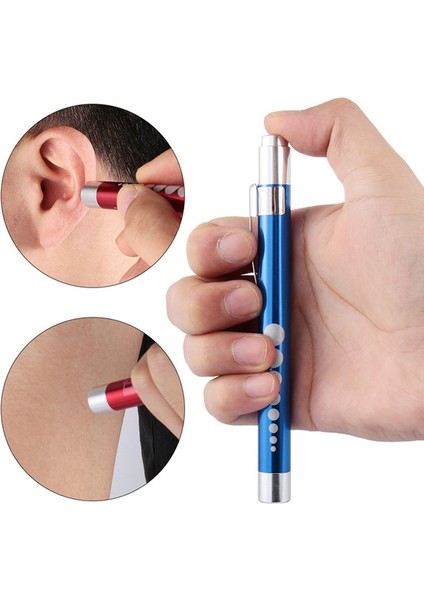 Mor LED Tıbbi Cep Ilk Yardım Penlight Torch Göz Burun Diş El Feneri Otoskop Kulak Balmumu Işık Endoskop Doktor Doktor Için (Yurt Dışından)