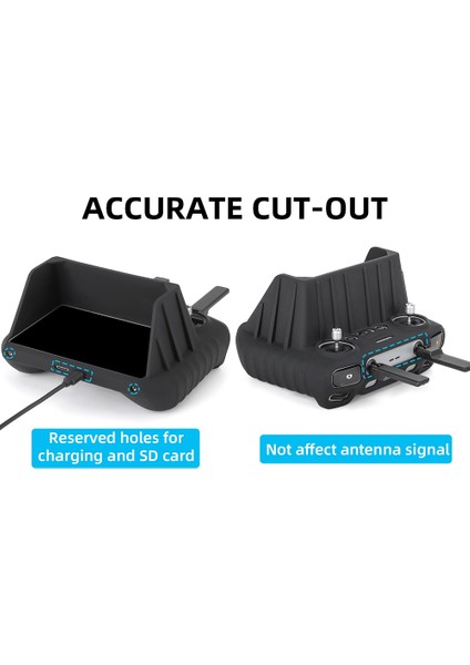 Rc 2 Için Uzaktan Kumanda Silikon Kılıf Air 3 Düşmeye ve Çizilmeye Dayanıklı Kapaklı Koruyucu Kılıf, Gri (Yurt Dışından) modelleri