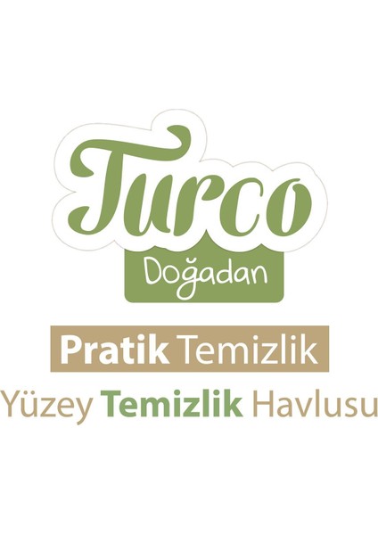 Baby Turco Turco Doğadan Pratik Yüzey Temizlik Havlusu 2X100 (200 Yaprak)