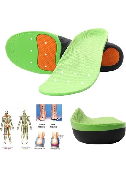 Xs Ortez Jel Pedi Yüksek Kemer Desteği Tabanlık 3D Kemer Desteği Düz Ayak Kadınlar/erkekler Için Kabartma Ayak Ağrısı Ortopedik Masaj Tabanlık (Yurt Dışından)