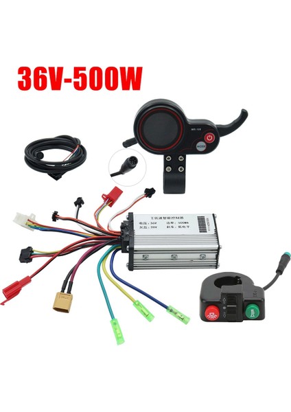 36V 500W Denetleyici MR-100 LCD Ekran Metre Pano + Kugoo M4 Elektrikli Scooter Için Anahtar Düğmesi (Yurt Dışından)