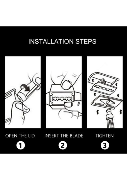 20 Bıçaklı Simli Emniyetli Tıraş Makinesi, Erkekler Kadınlar Için Klasik Çift Kenar Tıraş Makinesi Manuel Tıraş Sakal Epilasyon (Yurt Dışından)